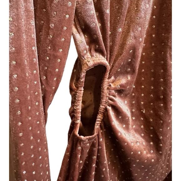 NWT Speechless Rose Gold Velvet Dress size XL - Picture 2 of 7
